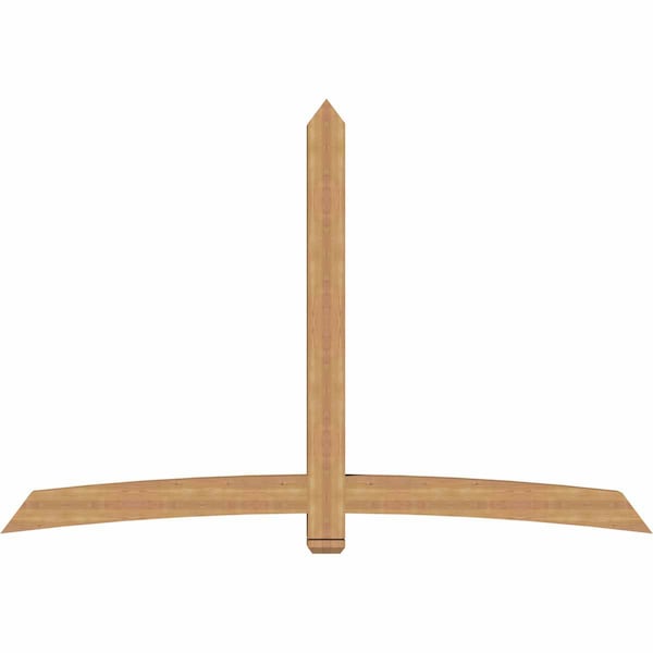 Ekena Millwork Bellingham Timber Gable Bracket, Western Red Cedar, 96"W x 64"H x 5 1/2"D x 5 1/2"F, 16/12 Pitch GBW096X64X0606BEL00SWR - main